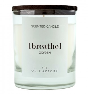 Свеча ароматическая the olphactory, breathe black, Кислород, 40 ч 