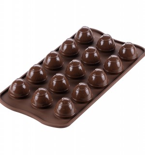 Форма для приготовления конфет choco spiral силиконовая 