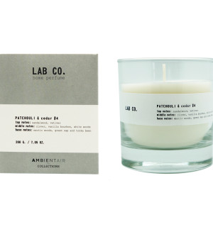 Свеча ароматическая lab co, patchouli&cedar, 40 ч 