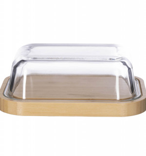 Масленка стеклянная, 18х14х6 см 