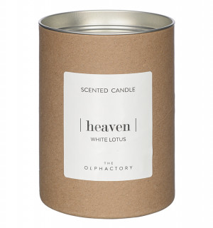 Свеча ароматическая the olphactory, heaven, white lotus (новая), 40 ч 