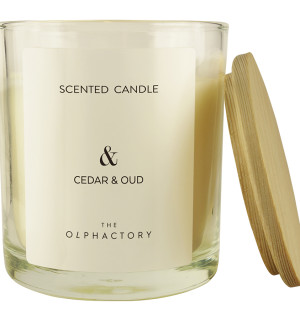 Свеча ароматическая the olphactory, &, cedar&oud, 40 ч 