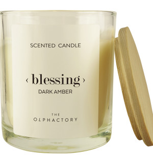 Свеча ароматическая the olphactory, blessing, dark amber, 40 ч 