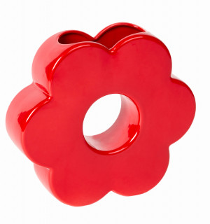 Ваза для цветов daisy, 20 см, красная 