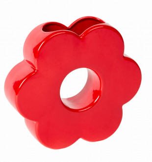 Ваза для цветов daisy, 20 см, красная 