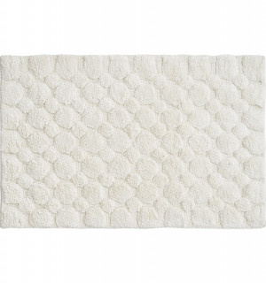 Коврик для ванной bubbles белого цвета из коллекции essential, 50х80 см 