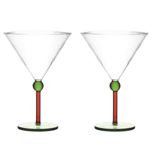 Набор креманок orb, 260 мл, зеленый/красный, 2 шт 