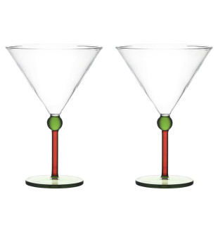 Набор креманок orb, 260 мл, зеленый/красный, 2 шт 