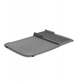 Коврик для сушки посуды udry, 33x50,8 см, темно-серый 