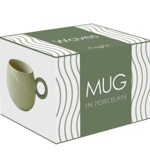 Кружка waves, 350 мл, зеленая 