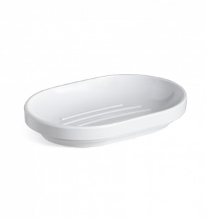 Мыльница step, белая 