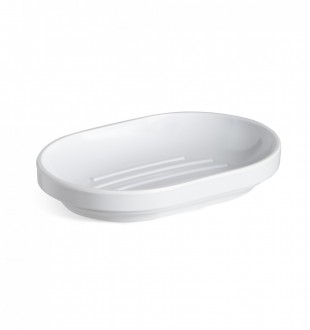 Мыльница step, белая 