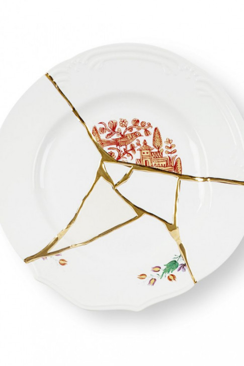 Тарелка Kintsugi 