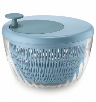 Сушилка для салата twist&dry, голубая 
