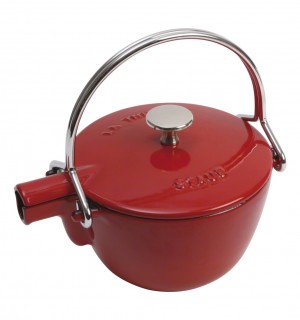 Чайник круглый, 16,5 см, 1,15 л, вишневый 