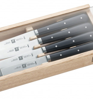 Набор стейковых ножей 4 пр. в деревянной коробке 
