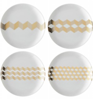 Набор блюдец signature, chevron, D16 см, 4 шт. 