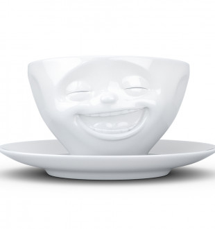 Чайная пара laughing, 200 мл, белая 