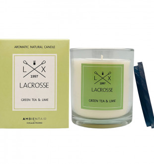 Свеча ароматическая lacrosse, green tea&lime, 60 ч 