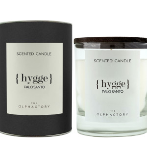 Свеча ароматическая the olphactory, hygge, palo santo, 40 ч 