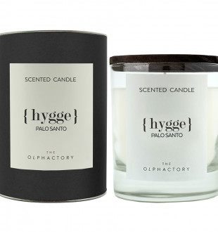 Свеча ароматическая the olphactory, hygge, palo santo, 40 ч 