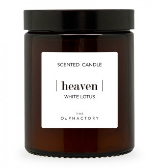 Свеча ароматическая the olphactory, heaven, white lotus, 30 ч 