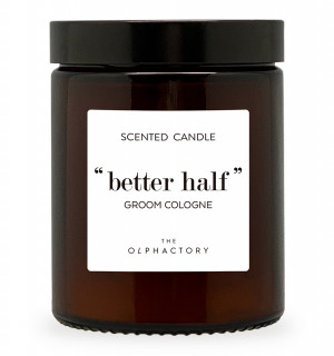 Свеча ароматическая the olphactory, better half, groom cologne, 30 ч 