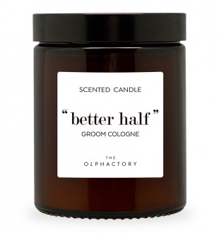 Свеча ароматическая the olphactory, better half, groom cologne, 30 ч 