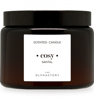 Свеча ароматическая the olphactory, cozy, santal, 60 ч 