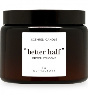 Свеча ароматическая the olphactory, better half, groom cologne, 60 ч 