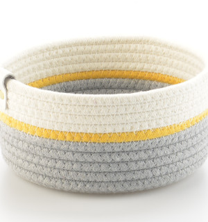 Корзина для хранения lucy D21х10 см, бежевая/серая 