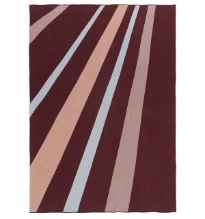 Плед из хлопка с рисунком tulip field из коллекции terra, 130х180 см 