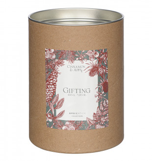 Свеча ароматическая gifting, cinnamon&apple (новая), 40 ч 