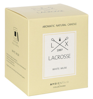 Свеча ароматическая lacrosse, white musk (новая), 60 ч 