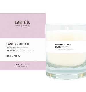 Свеча ароматическая lab co, magnolia&spices, 40 ч 