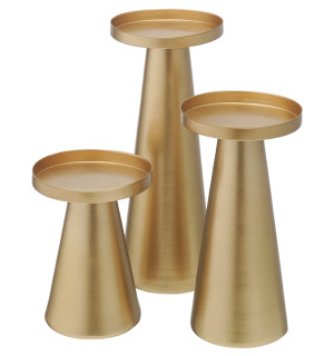 Набор подсвечников fyr, золотистые, 3 шт. 