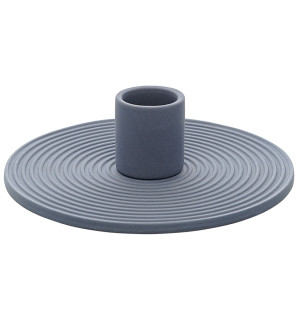 Подсвечник из каменной керамики темно-синего цвета из коллекции essential 