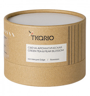 Свеча ароматическая green tea & pear blossom из коллекции edge, бежевый, 30 ч 