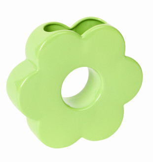 Ваза для цветов daisy, 20 см, зеленая 