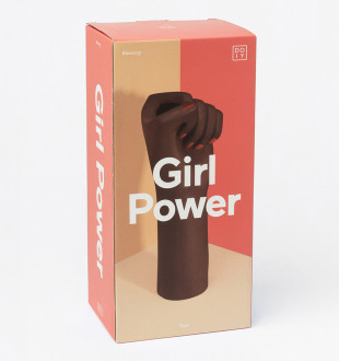 Ваза для цветов girl power, black, 27,1 см 