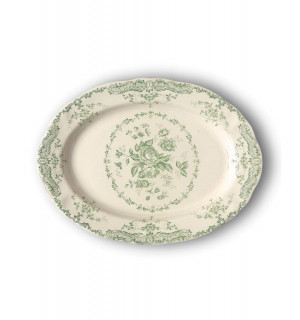 Блюдо овальное GREEN ROSE 30.5 см 
