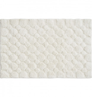 Коврик для ванной bubbles белого цвета из коллекции essential, 50х80 см 