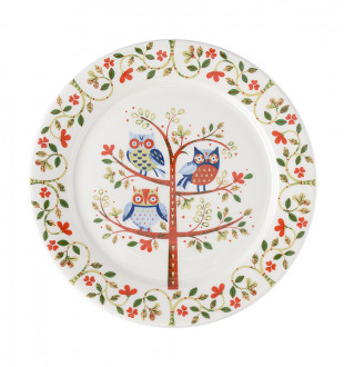 Тарелка owl из коллекции birds of paradise, D18 см 