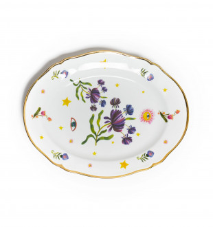 Блюдо овальное FLORAL 34 см, LA TAVOLA SCOMPOSTA 
