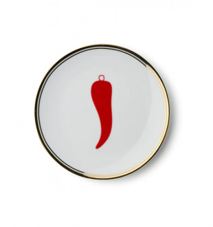 Тарелка десертная CHILI PEPPER 17 см La Tavola Scomposta