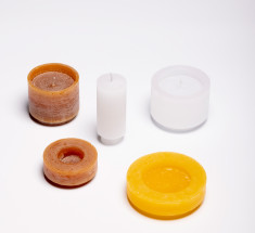 Свеча трансформер CANDL STACK 03 желто-коричневая 