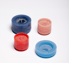 Свеча трансформер CANDL STACK 04 красно-голубая 