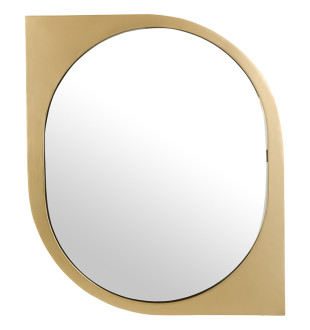 Зеркало настенное halver, 79,5х51,8 см, золотое 