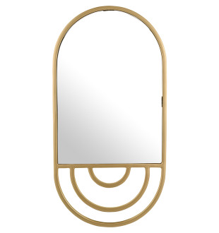 Зеркало настенное nomh, 26х51 см, золотое 