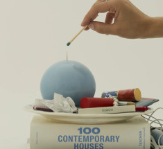 Свеча DOT CANDLE BLUE 